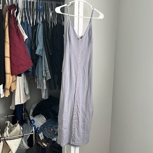 Free People Grayish Purple Ribbed Midi Dress, NWOT